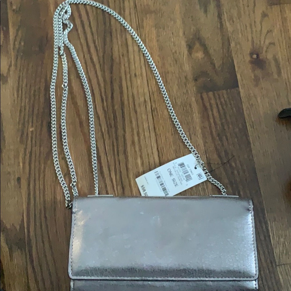 INC silver satchel